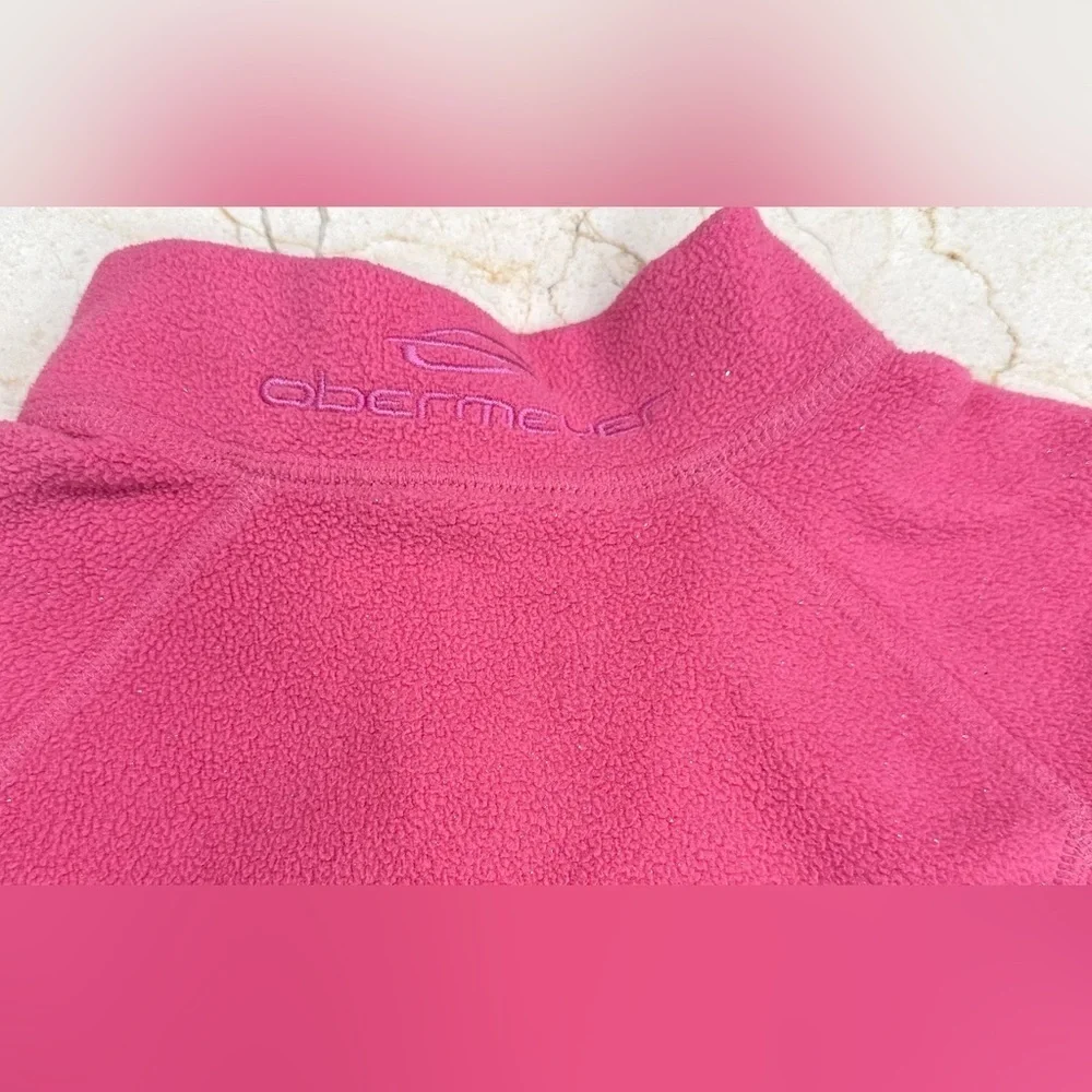 Obermeyer girl pink sparkly sweater pink‎ size S